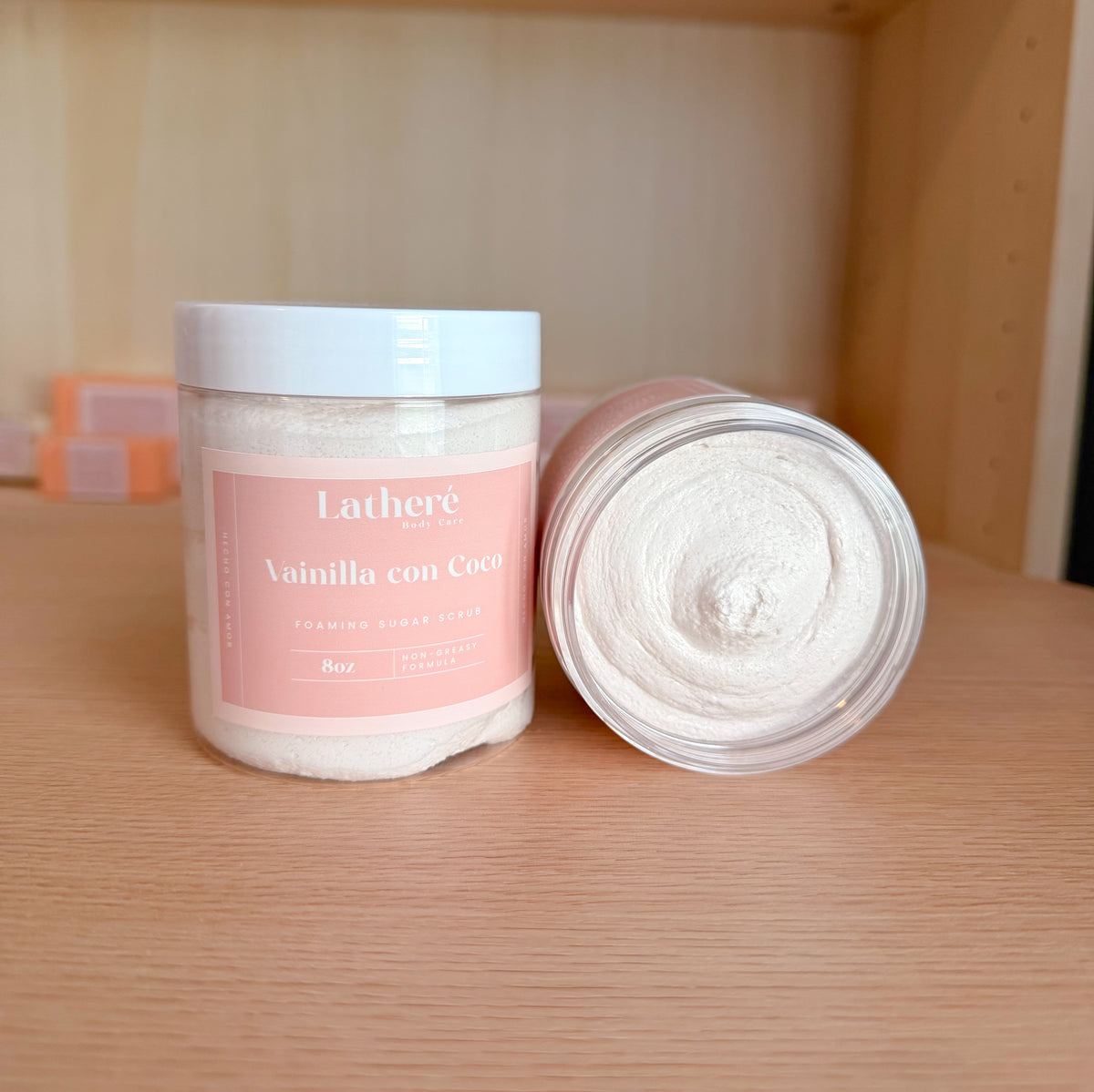 Vainilla con Coco Foaming Sugar Scrub