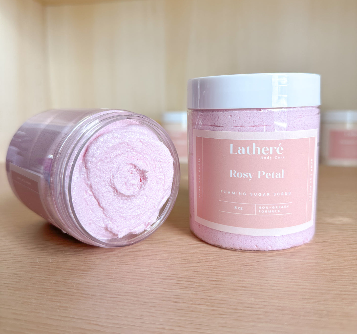 Rosy Petal Foaming Sugar Scrub