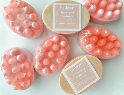 Strawberry Croissant Massage Soap Bar