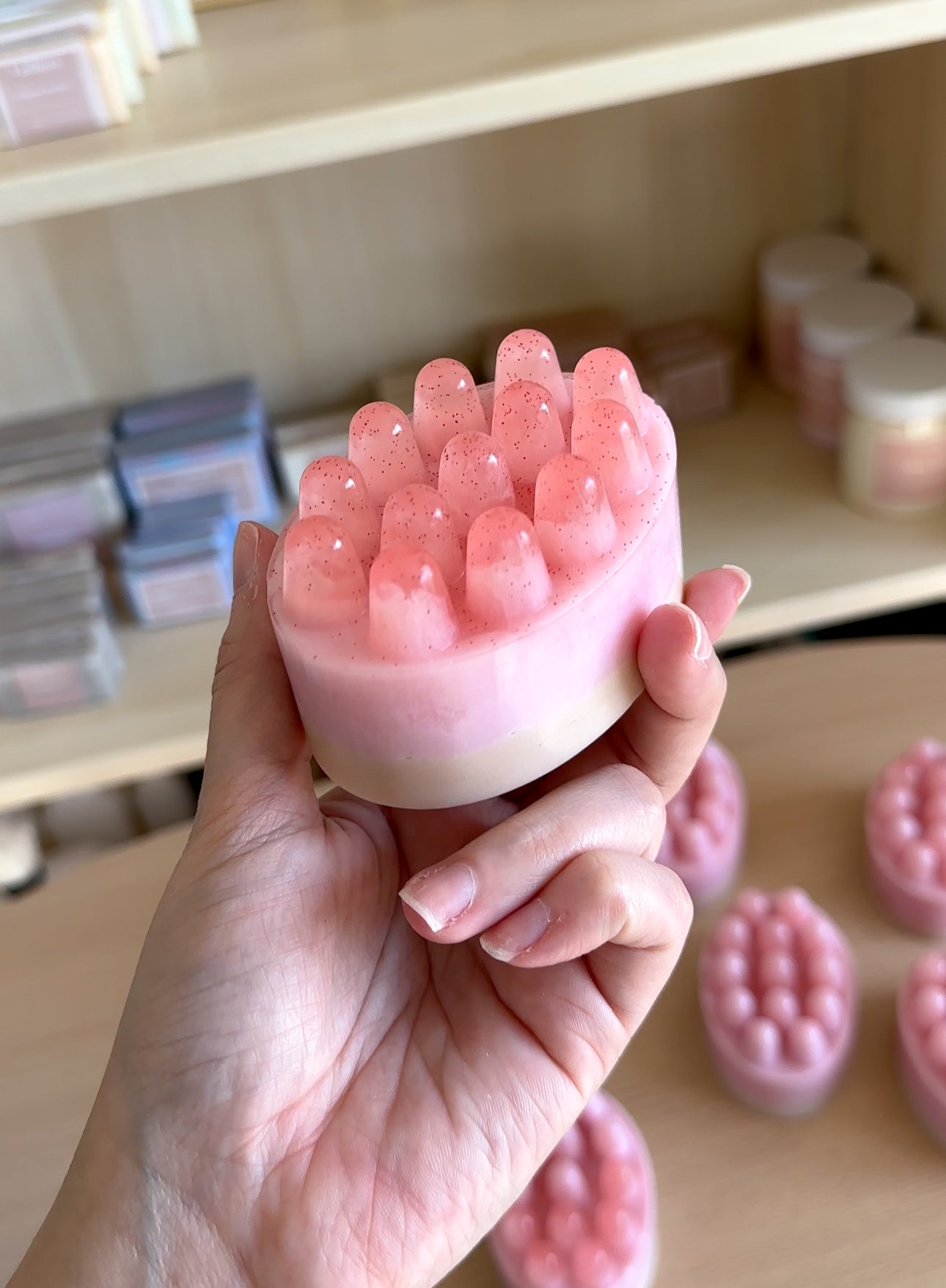 Strawberry Croissant Massage Soap Bar